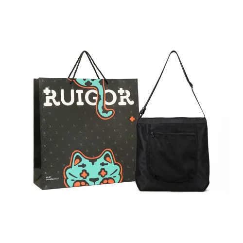 RUIGOR Сумка через плечо унисекс черная белая