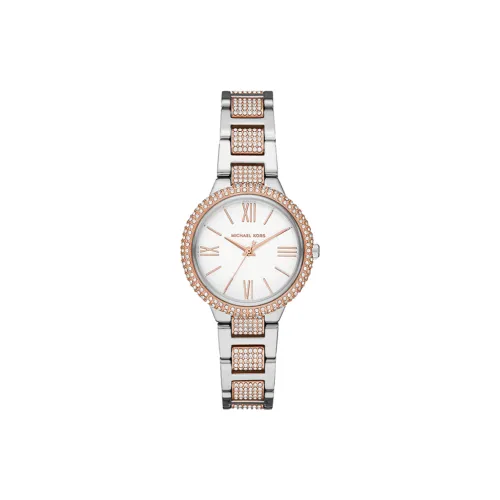 MICHAEL KORS TARYN Women's Watch Кварцевый механизм ремешок из нержавеющей стали белый циферблат