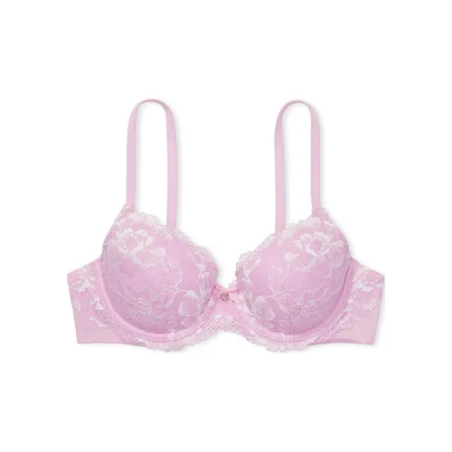 Victoria's Secret Розовый Бюстгальтер с кружевной чашкой Demi слегка подкладанный Бюстгальтер VS женский розовый