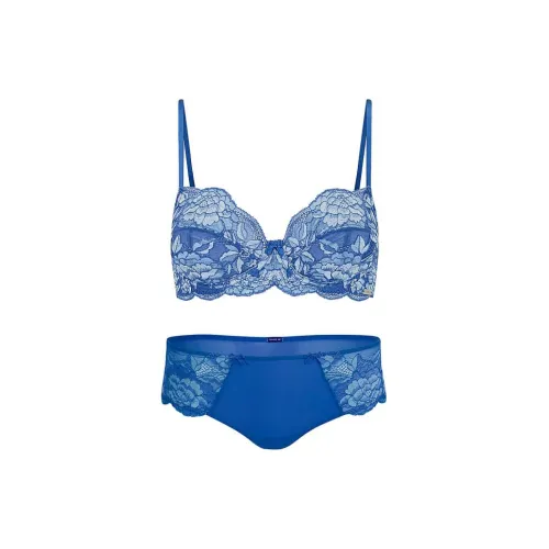 Victoria's Secret SECRET PING ADORE ME Chelsi Hipster Panty Amparo Синий Комплект нижнего белья Женские Синий