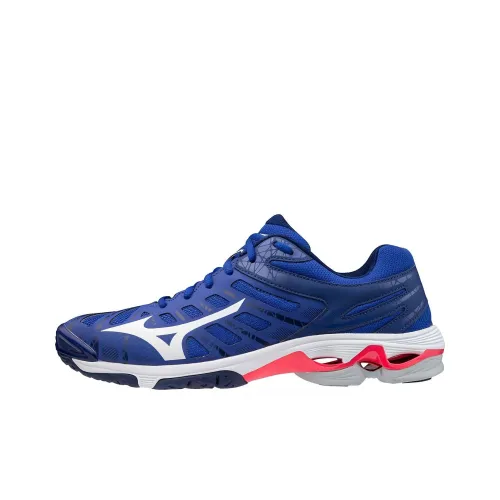 Mizuno Wave Voltage Устойчивые к истиранию Низкие Кроссовки для тренировок Мужские Синие