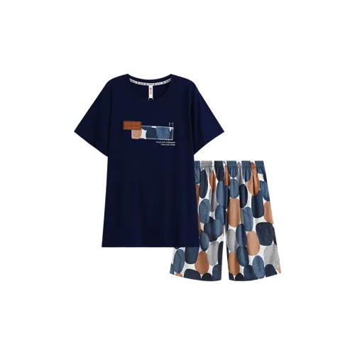 FENTENG Пижамный комплект мужской королевский синий