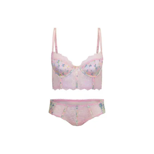 Victoria's Secret Розовый Adore ME Lisette Longline Бюстгальтер WildRose Набор нижнего белья Женские Фиолетовый