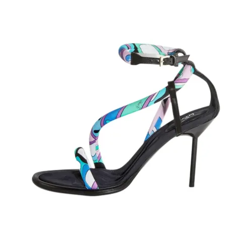 EMILIO PUCCI One Ремешок Сандалии 11 см Женские Черные