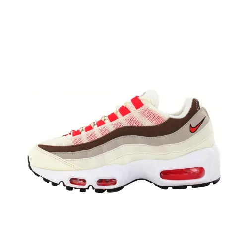 Nike Air Max 95 Low Беговые кроссовки Unisex Бежево-красные