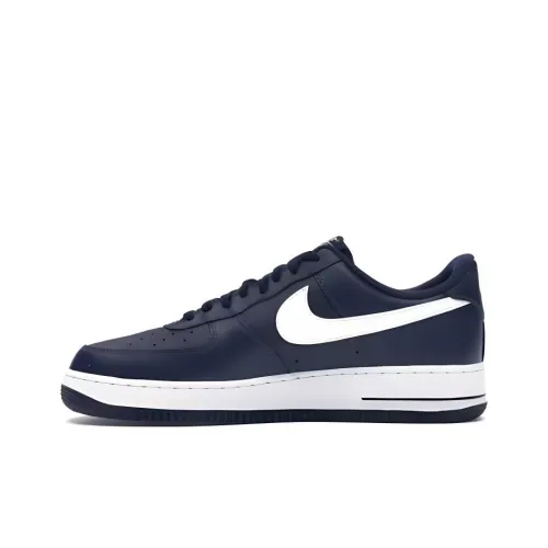 Nike Air Force 1 Lightweight and Breathable Низкие Кроссовки для скейтбординга Унисекс Синие Белые
