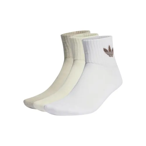 Adidas Светло-серый/Белый/Слоновая кость Унисекс MID Носки до икры