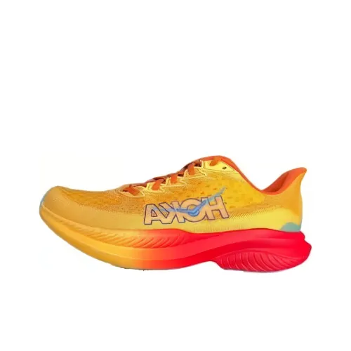 HOKA ONE ONE MACH 6 Беговые кроссовки Низкий топ Желтый Мужской