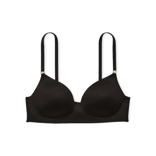 Victoria's Secret Розовая любовь Облако Беспроводной PUSH Вверх Бюстгальтер Черный Бюстгальтер Женские Черный