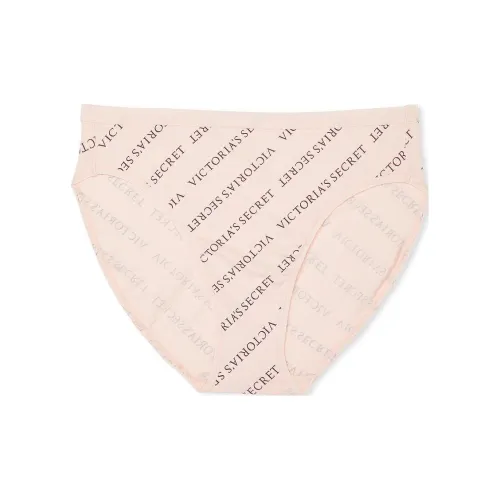 Victoria's Secret Эластичный хлопок Высокая нога Тру-белье С принтом Женское 1 упаковка Телесный цвет С принтом