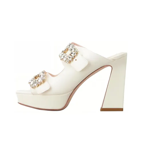 Roger Vivier Слипоны Женские Белые