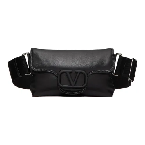 Valentino Lambskin Сумка через плечо Мужская Черная