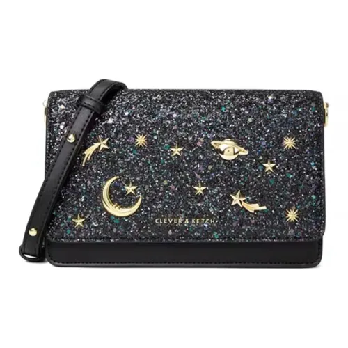 CLEVER KETCH ПУ (полиуретан) Сумка через плечо Маленькая квадратная сумка Женская сумка Маленькая Женская Черная Белая