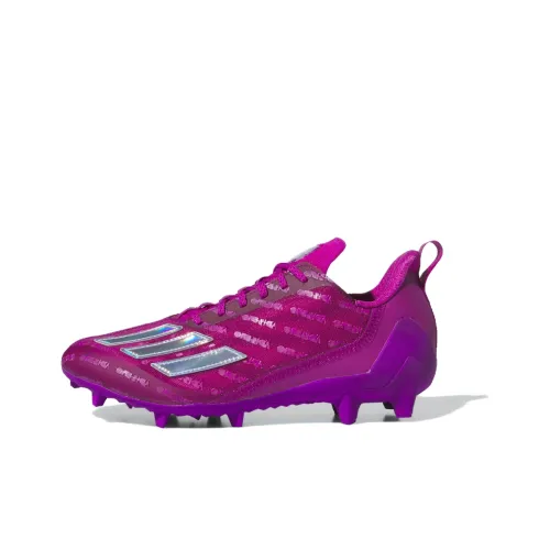 Adidas Adizero Cleats AG Искусственная трава Амортизация Износостойкие Футбольные бутсы Унисекс Фиолетовый