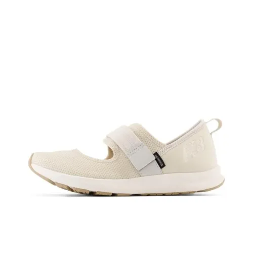 New Balance NB Nergize Аbrasion Resistant Дышащий Легкий Низкий Топ Повседневная Обувь Женская Бежевая