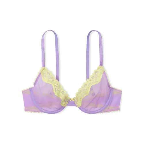 Victoria's Secret 9472 Цветочный Tease Без подкладки Demi Бюстгальтер Единорог Фиолетовый Бюстгальтер Женские Единорог Фиолетовый