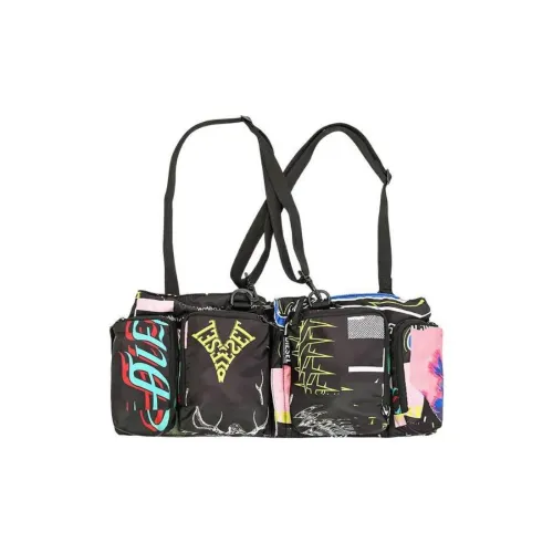 DIESEL Ткань Одно плечо Бананка Стандартный Мужской Черный