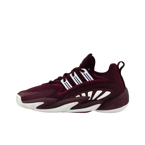 Adidas Crazy BYW 2,0 SM Устойчивый к истиранию Низкий Топ Винтажные Баскетбольные Кроссовки Мужские Бургунди