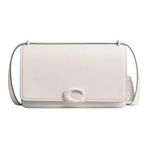 COACH Bandit Коровья кожа Сумка через плечо Сумка на плечо Средняя Женская Розовая Белая