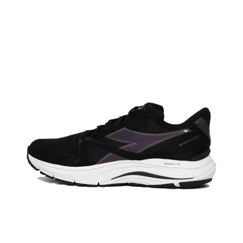 DIADORA Беговые кроссовки Low Top Черный Белый Мужской