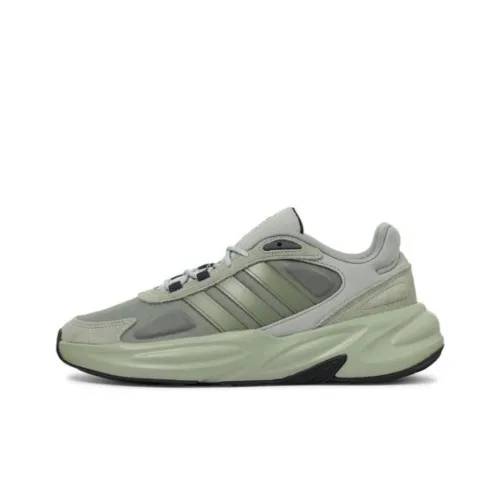 Adidas Cloudfoam Abozelle Slip Resistant Abrasion Resistant Low Top Повседневная обувь Мужская Серый Зеленый