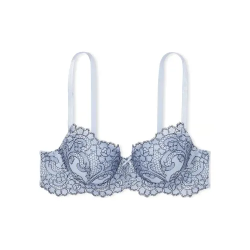 Victoria's Secret Dream Angels Collection 8752 Вышитый Легкий Линейный Demi Бюстгальтер Женский Синий