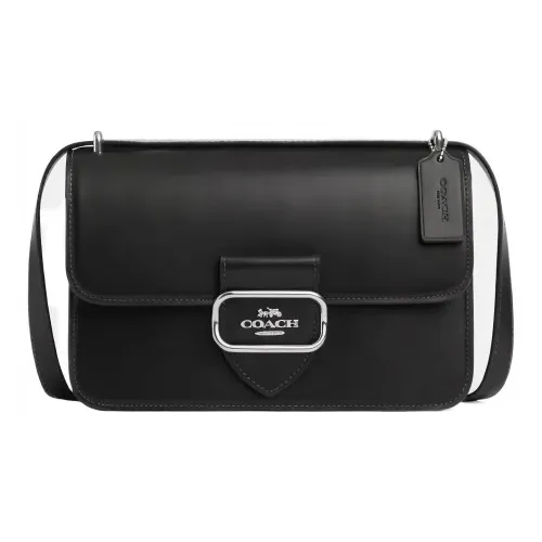 COACH Morgan Коровья кожа Сумка через плечо Сумка для ручной клади Средний размер Женская Черная
