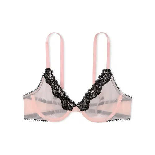 Victoria's Secret Розовый 9472 Цветочный Tease Без подкладки Demi Бюстгальтер Purest Розовый Бюстгальтер Женские Розовый