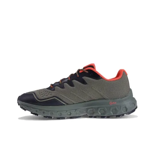 INOV 8 Slip-resistant Abrasion-resistant Low Top Альпинистская обувь Мужская Зеленый Оранжевый