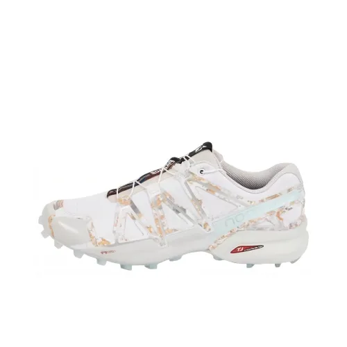 Дворцовый x SALOMON Крест Противоскользящий Устойчивый к истиранию Низкий Топ Альпинистская Обувь Унисекс Белый