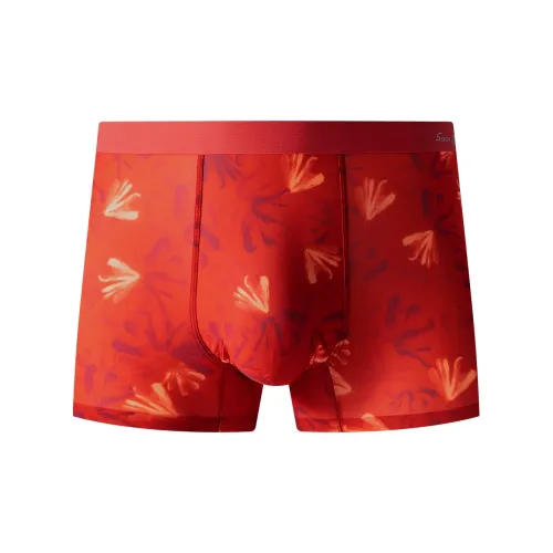 SEVEN Printed Синий+Принт Красный Мужские боксер-шорты