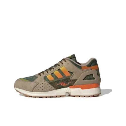 PALACE x Adidas Originals ZX 10000 Устойчивый к истиранию Дышащий Низкий Топ Повседневная Обувь Мужская Коричневый Зеленый