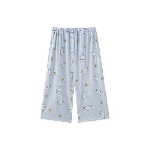 MADALLO Пижамные штаны женские светло-синие