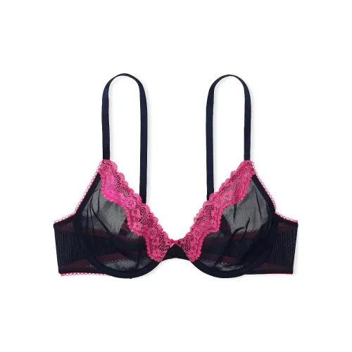 Victoria's Secret 9472 Цветочный Tease Без подкладки Demi Бюстгальтер Женские Морской синий