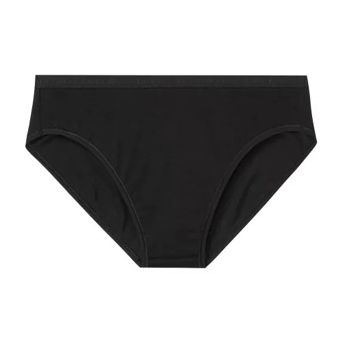 Victoria's Secret Эластичный хлопок Высокая нога Трусики Черные Женские трусы 1 упаковка Черный