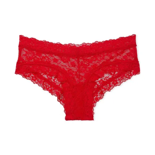 Victoria's Secret Розовый The LACIE Кружево Cheeky Panty Красные трусы Женские 1 упаковка