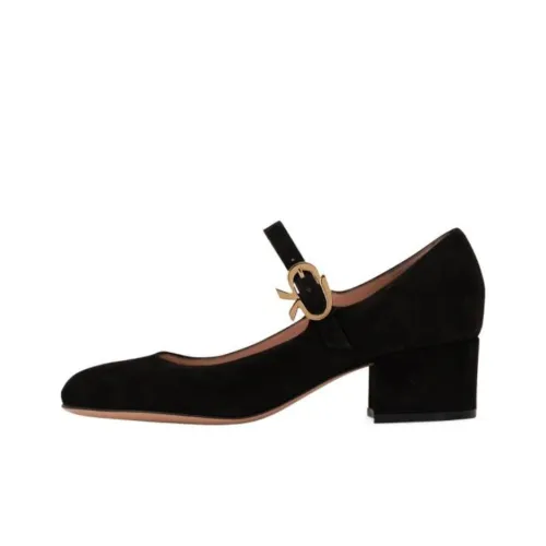 GIANVITO ROSSI Грубый каблук Мэри Джейн туфли 4,5 см женские черные