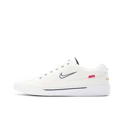 Supreme x Nike SB Gts Slip-Resistant Low Top Скейтборд Кроссовки Мужские Белые
