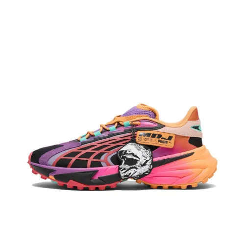 Mercedes AMG Petronas F1® Команда X PUMA Spire Mad Собака Jones Spire Low Топ Повседневная обувь Унисекс Фиолетово-черный Розовый