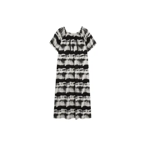 Sha Qian Ночная сорочка Лето Женские Черный