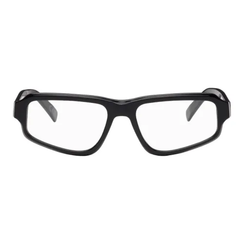 Retrosuperfuture Ацетат Нерегулярная форма Оправа для очков Мужская Черная