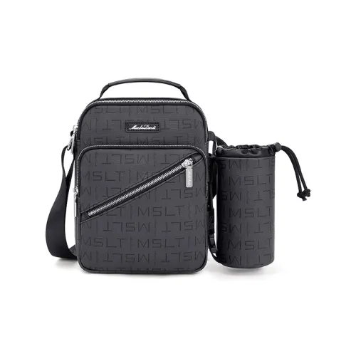 MashaLanti PVC Сумка через плечо Мужская Темно-серая