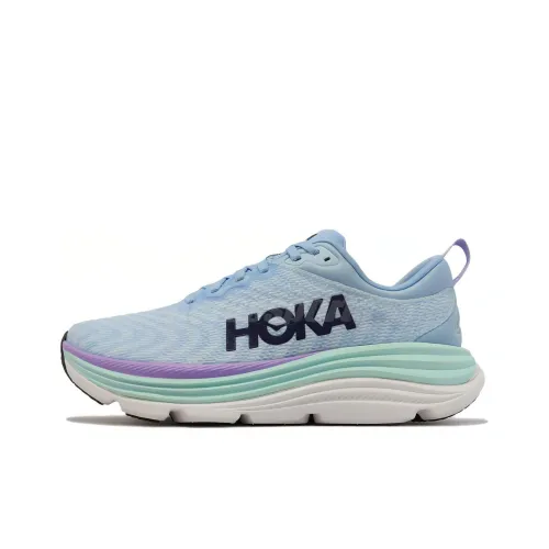 HOKA ONE ONE Gaviota 5 Амортизация Износостойкий Низкий Топ Повседневные Беговые кроссовки Мужские Синие