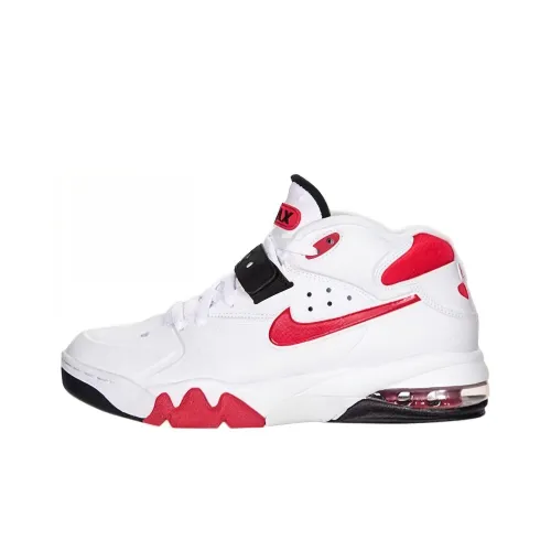 Nike Air FORCE Ma Амортизация Износостойкий Низкий Топ Винтажные Баскетбольные Кроссовки Унисекс Белый Красный