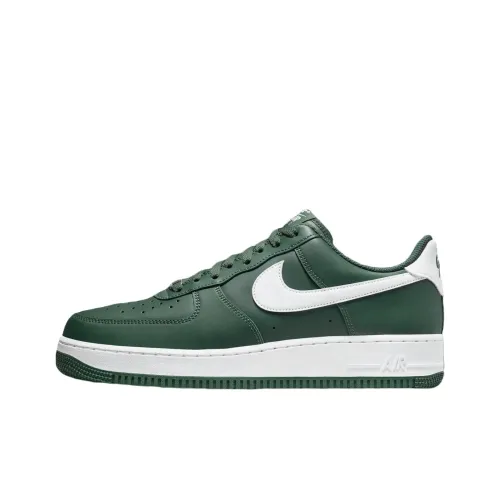 Nike Air FORCE 1 Low Топ Скейтборд Кроссовки Мужские Зеленые Белые