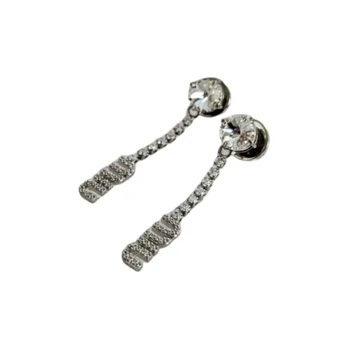 MIU MIU Кристальные серьги женские