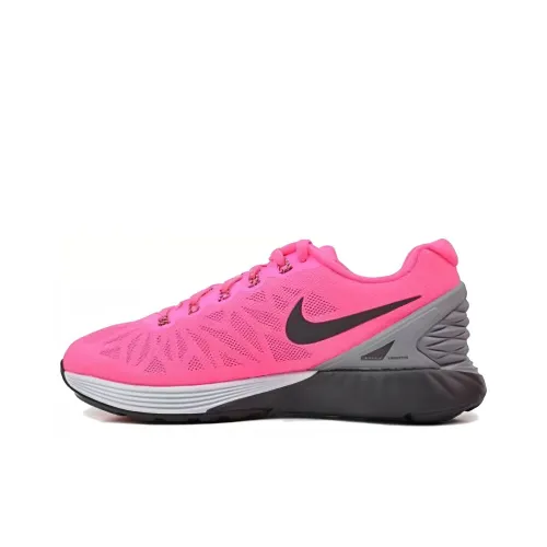 Nike Lunarglide 6 Беговые кроссовки Низкий Топ Розовый Женские