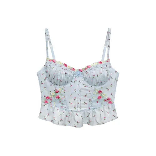 Victoria's Secret Розовый FOR LOVE LEMONS Aurelia Bustier Синий розовый Бюстгальтер Женские Синий розовый