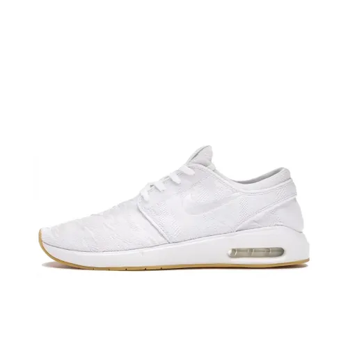 nike SB Stefan Janoski Air Max 2 Slip-resistant Shock Absorbers Низкие Скейтборд Кроссовки Unisex Белый