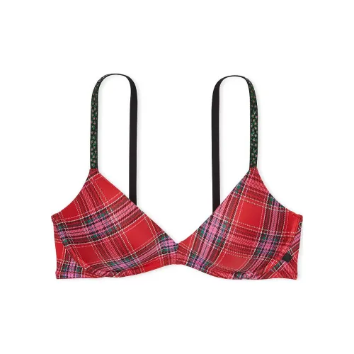 Victoria's Secret Сексуальный Tee PUSH Вверх Беспроводной Гладкий Бюстгальтер PLBP Бюстгальтер Женские Красный